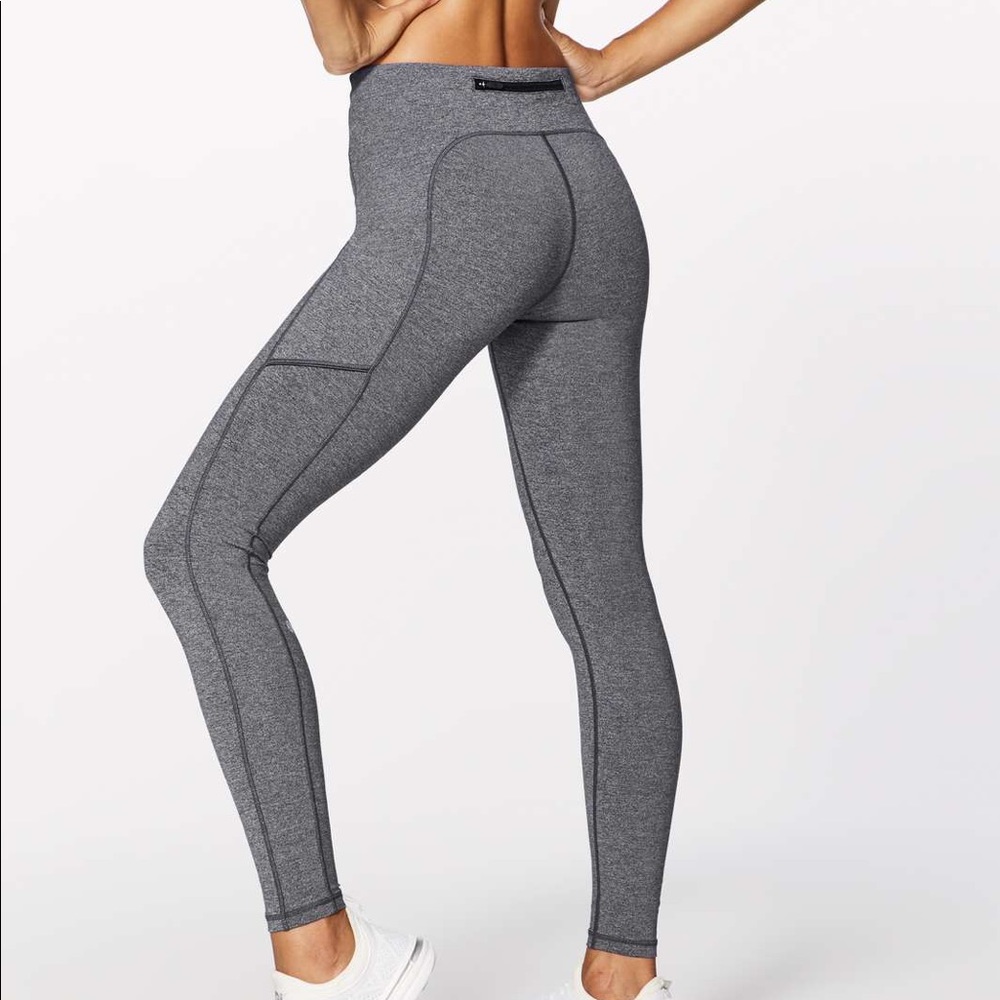 Lululemon Speed Up Leggings 28” Heathered Black